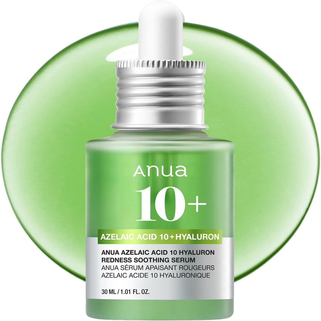 Anua Azelaic Acid 10 Hyaluron Redness Soothing Serum, Facial Serum for Blemish-Prone & Oily-Prone Skin, Lightweight & Hydrating Blemish Care, Hyaluronic Acid, Korean Skincare,