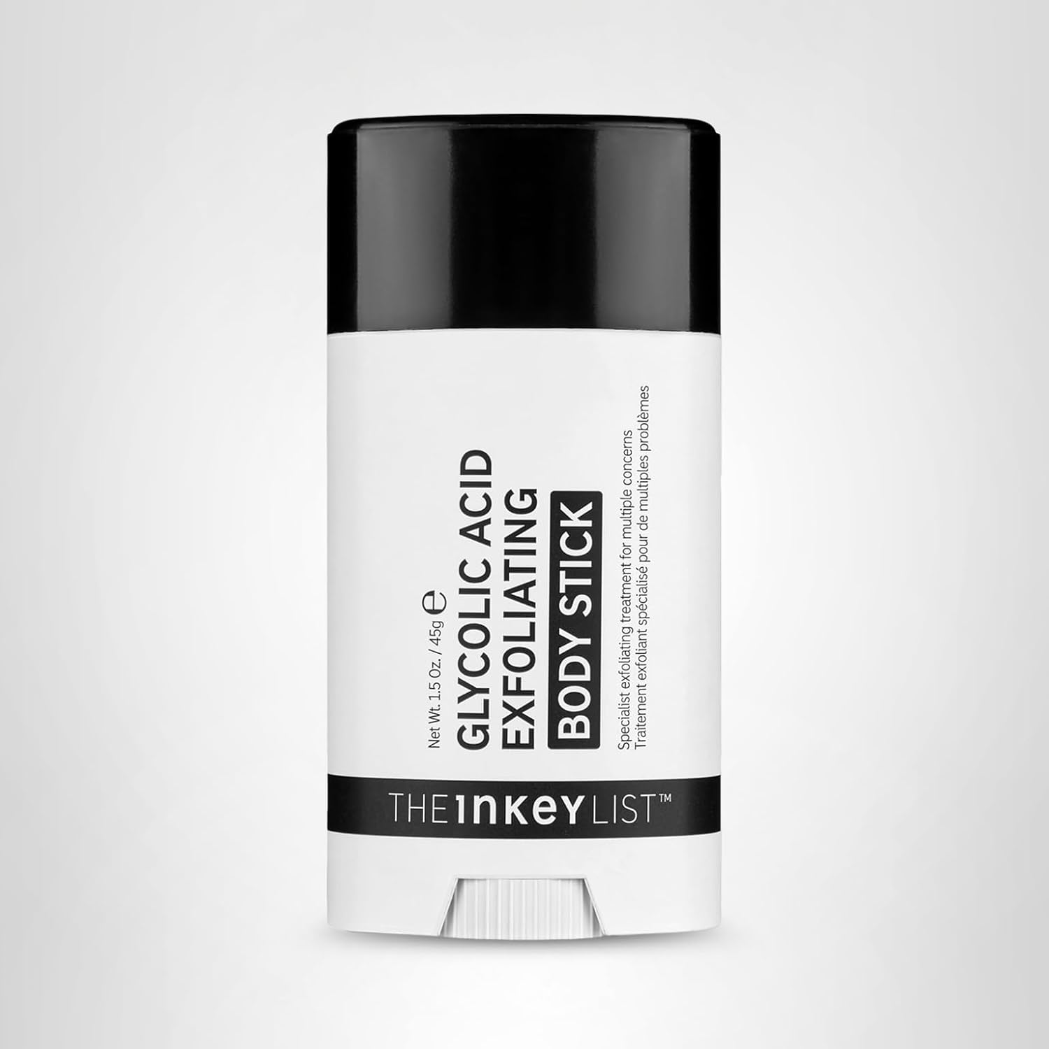 The INKEY List Glycolic Acid Exfoliating Body Stick 45g, Multiple Concerns, One Targeted Solution, Delivers Deep, Effective Exfoliation, Fragrance Free, Suitable For All Skin Types