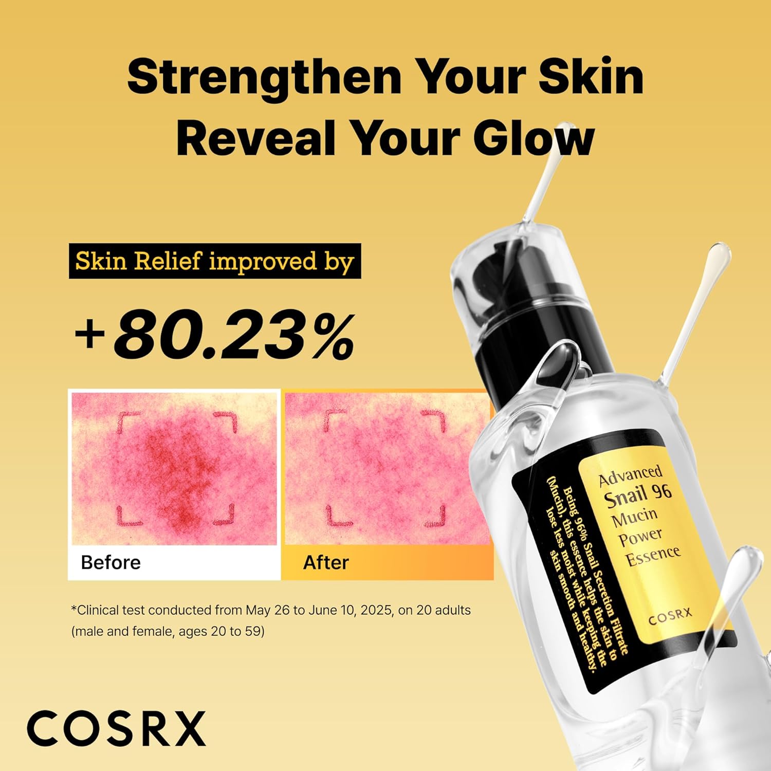 COSRX Advanced Snail 96 Mucin Power Essence 100ml | Snail Secretion Filtrate 96% | Skin Repair Serum | CPNP Registered, Korean Skin Care, Cruelty Free