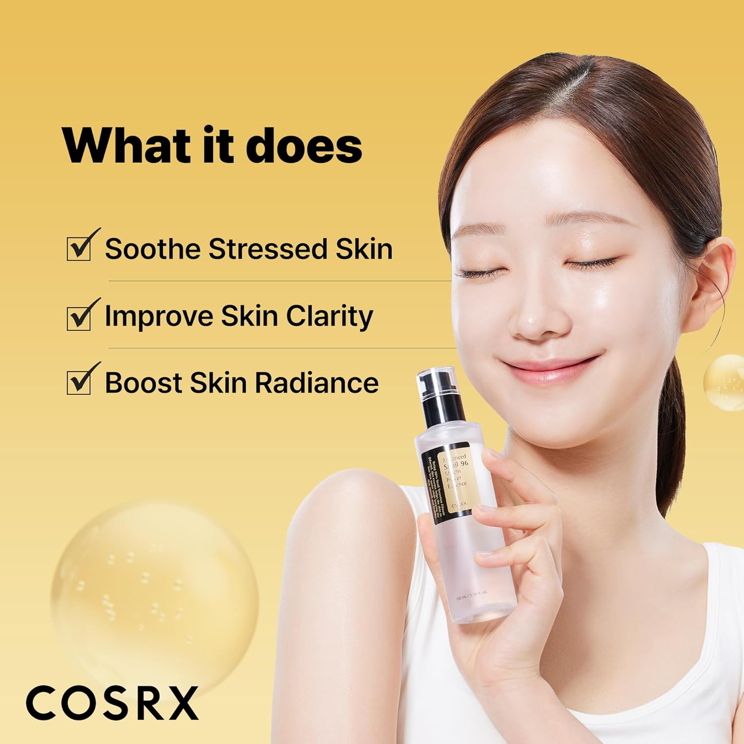 COSRX Advanced Snail 96 Mucin Power Essence 100ml | Snail Secretion Filtrate 96% | Skin Repair Serum | CPNP Registered, Korean Skin Care, Cruelty Free
