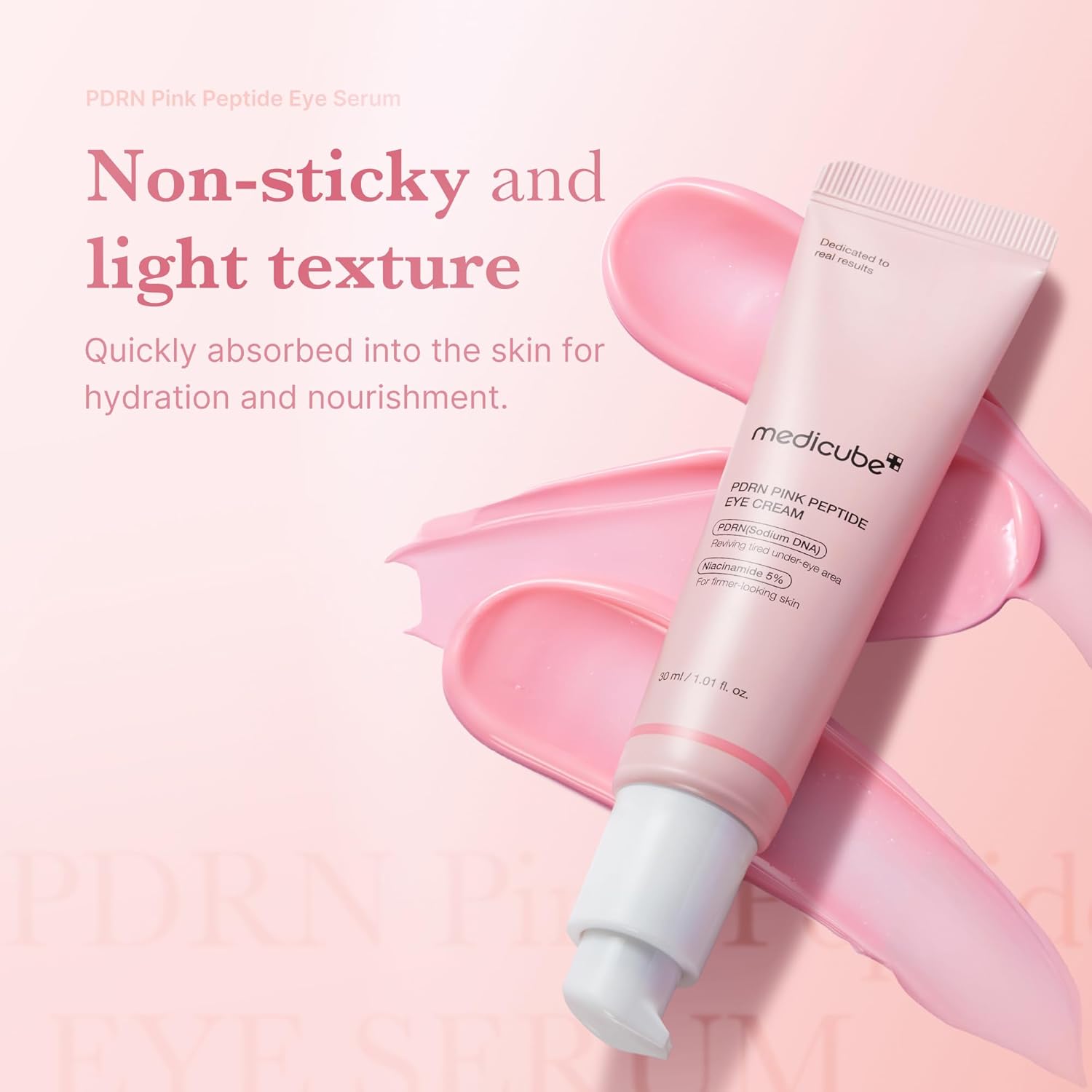 medicube Eye Cream with Salmon DNA PDRN & Pink Peptides | 99% Purity Retinol for Fine Lines | PDRN & Niacinamide Eye Serum for Uneven Skin Tone