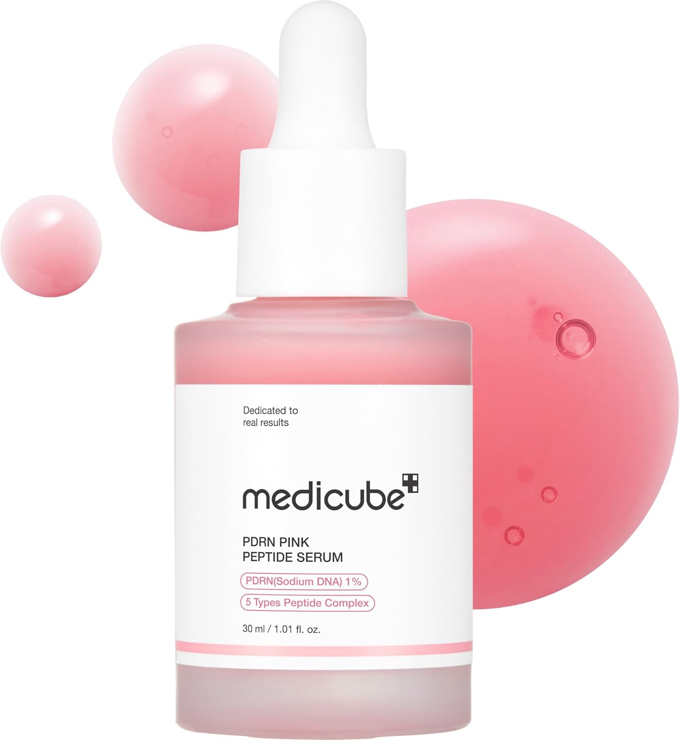 medicube Salmon DNA PDRN Pink Peptide Serum, Pink glow serum, Peptide, Niacinamide, Hydrating & Moisturising & Firming, Uneven Skin Tone, Korean Skincare