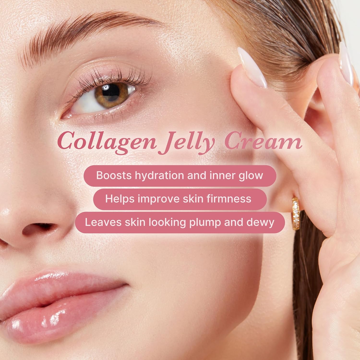 medicube Collagen Jelly Cream- Niacinamide & Freeze-Dried Hydrolyzed Collagen - Boosts skin's barrier hydration and gives 24h Glow & Lifted Look - Korean skincare